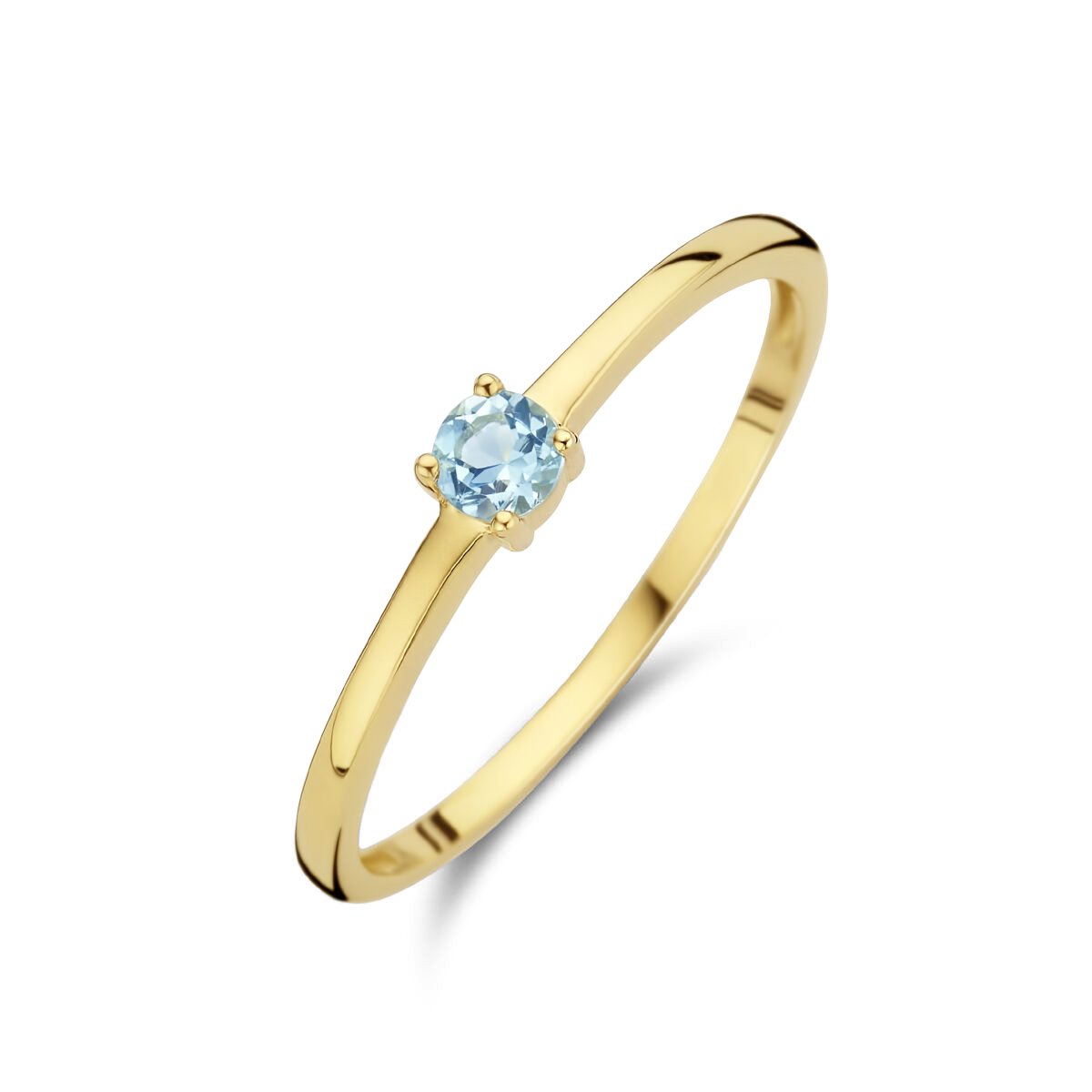 Puck | Geboortesteen Ring Goud