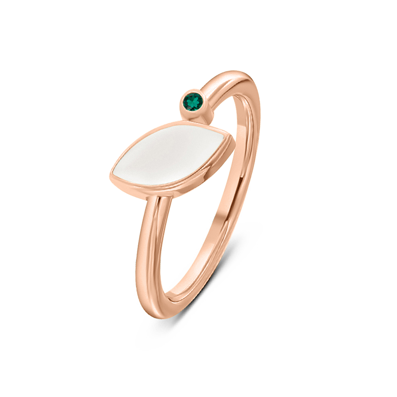 Lina | Moedermelk Ring massief