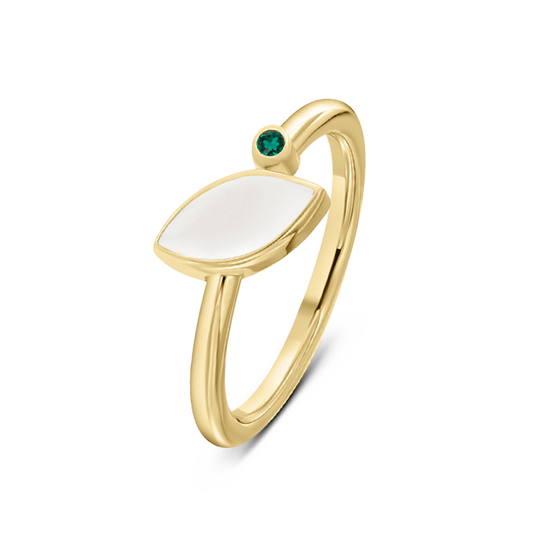 Lina | Moedermelk Ring massief