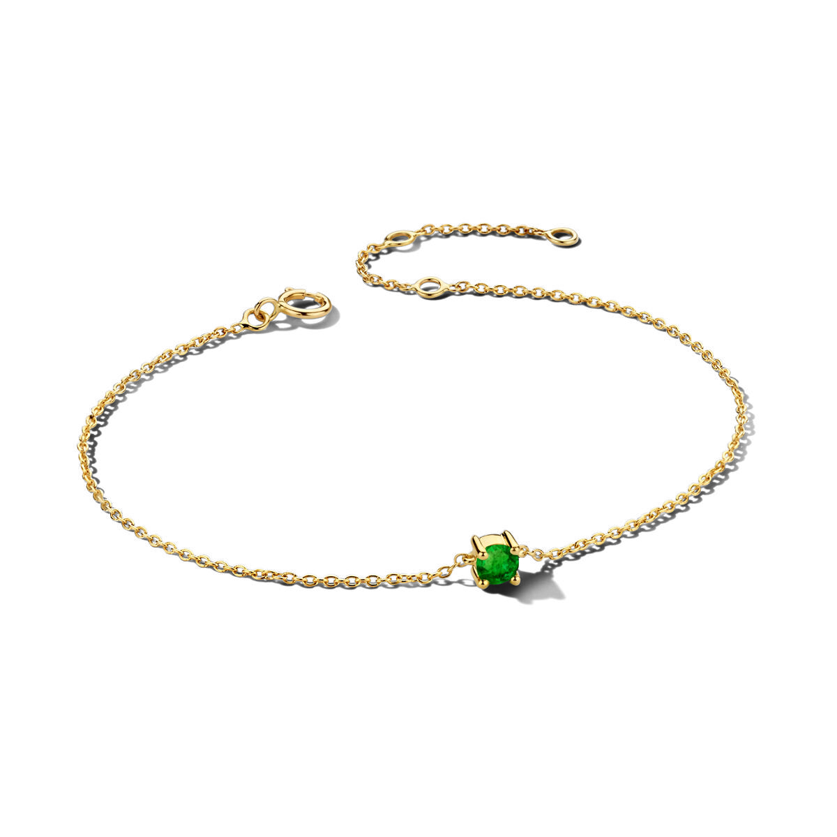 Lola | Geboortesteen Armband Goud