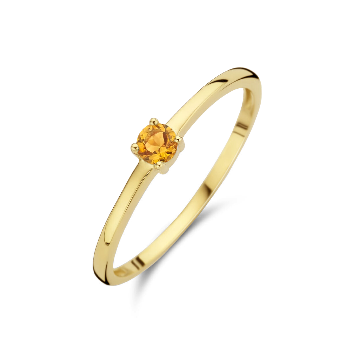Puck | Geboortesteen Ring Goud