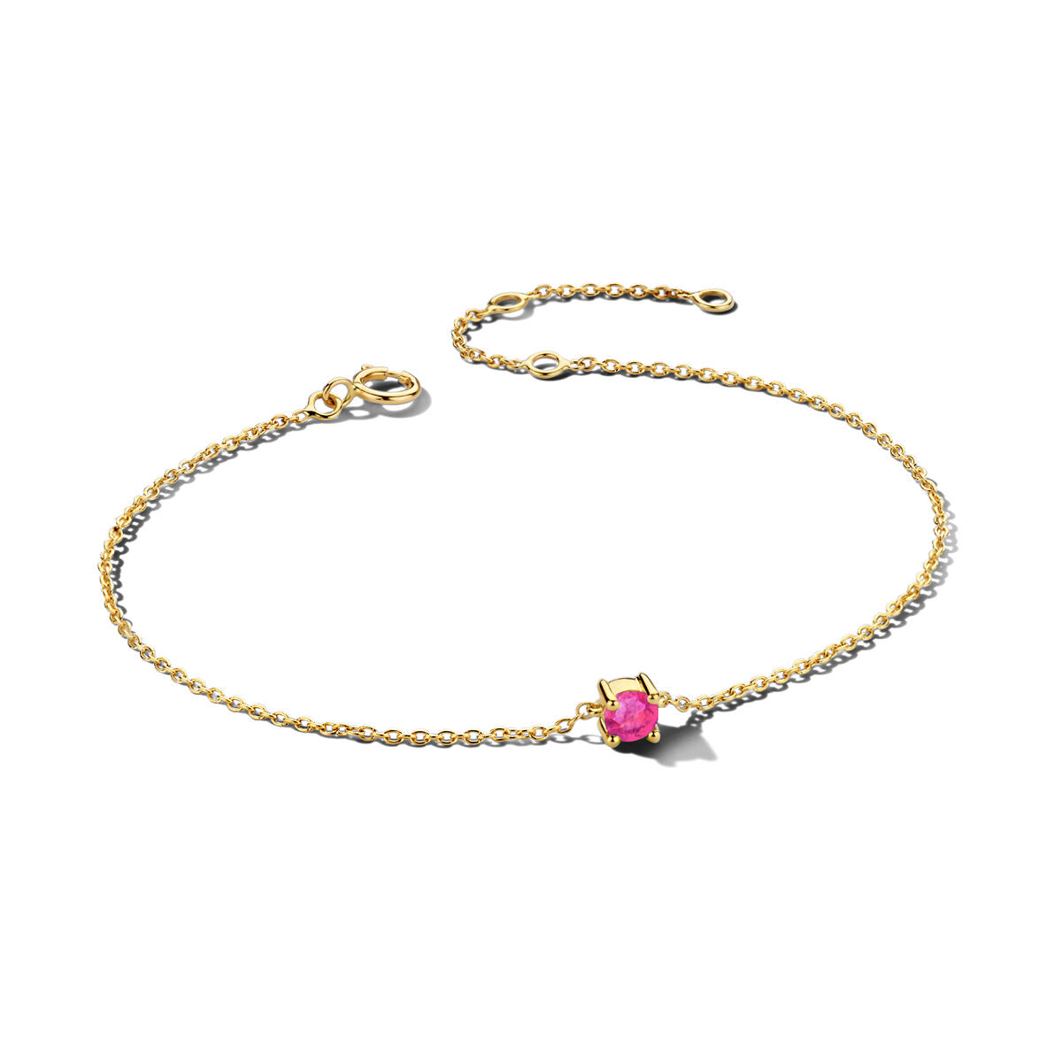 Lola | Geboortesteen Armband Goud