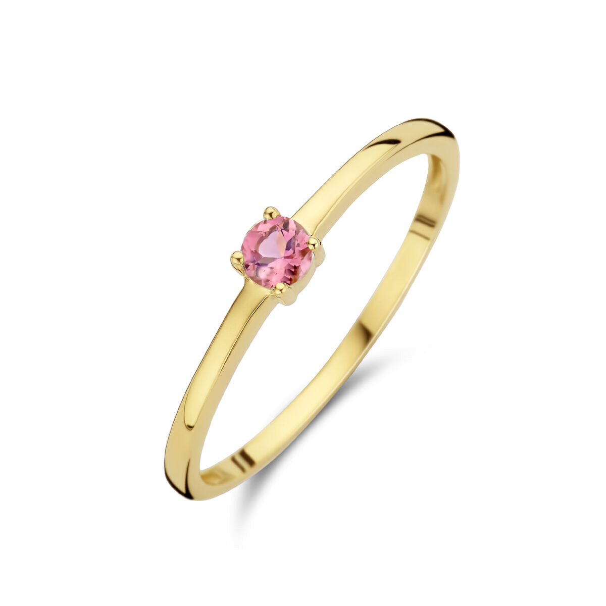 Puck | Geboortesteen Ring Goud