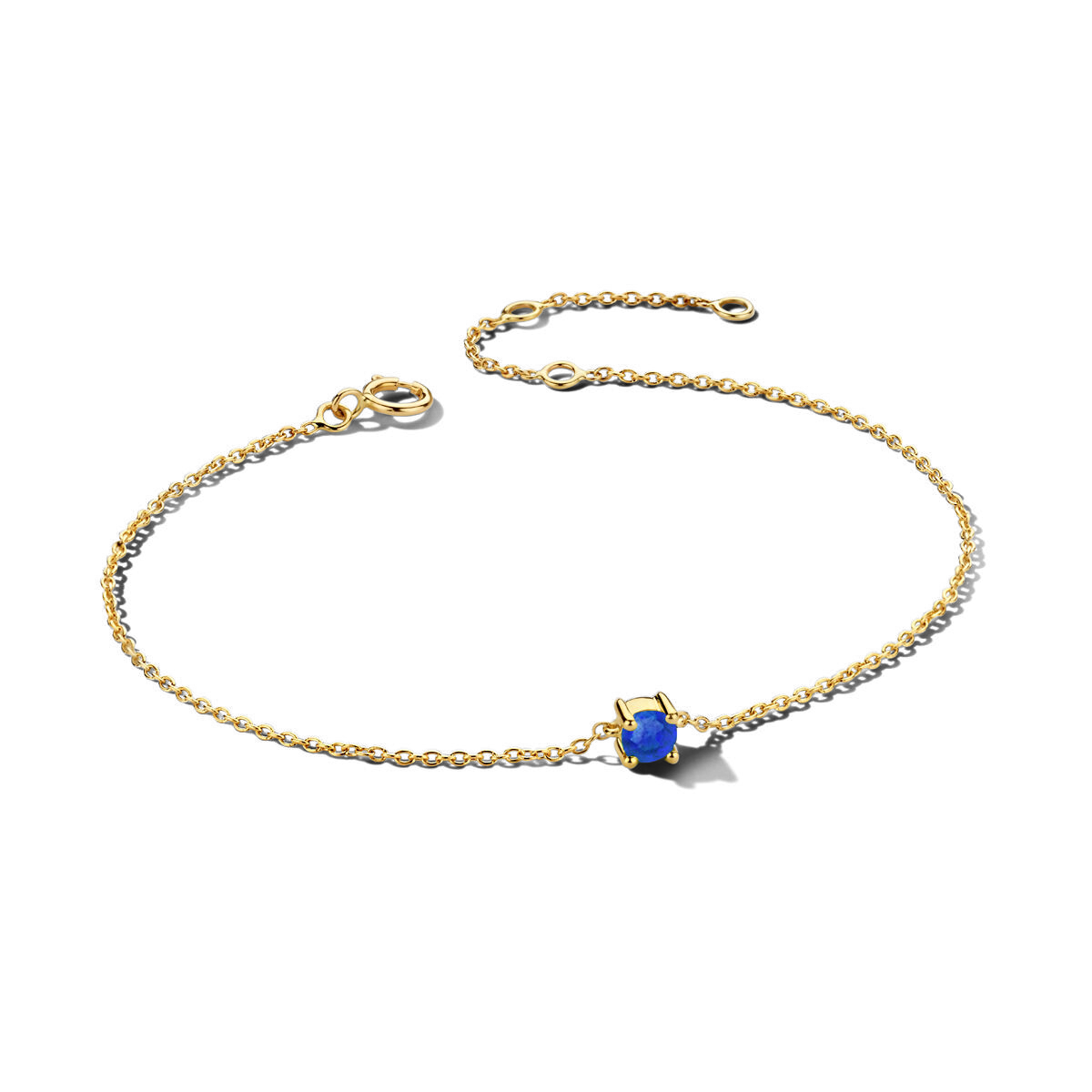 Lola | Geboortesteen Armband Goud