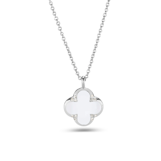 Lucky | Moedermelk Ketting Zilver